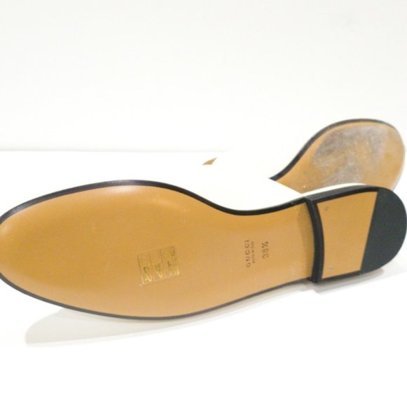 Gucci Princetown Leather Slipper White -8.5 - Picture 11 of 13